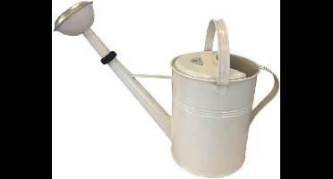 Dutchlander Metalen Gieter 9 Liter – Thermisch Verzinkt – Messing Broes – Ivoor – Engelse Stijl