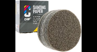 CROP ScuffX Vlies Schuurschijven 150mm - Super Fijn - Grijs - 10 stuks