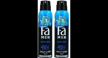 Fa Men Kick-Off - Deodorant & Bodyspray 2in1 - 2 x 150ml