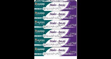 Himalaya Herbals Stain Away Rokers Tandpasta - 6 x 75ml - Tandpasta Whitening - Tandpasta Zonder Fluoride - Tandpasta Voordeelverpakking - Toothpaste