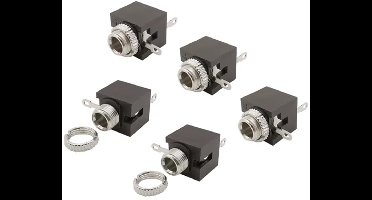 PJ301M 3.5mm Mono Jack Chassisdeel 3 Pin DIP Vrouwelijk 5stuks