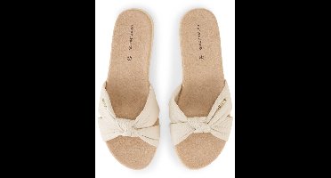 Tom Tailor - Platte sandalen met zachte zool - Maat 40 - offwhite