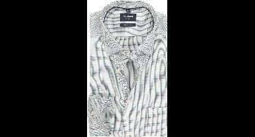 OLYMP Luxor modern fit overhemd - structuur - groen - Strijkvrij - Boordmaat: 41