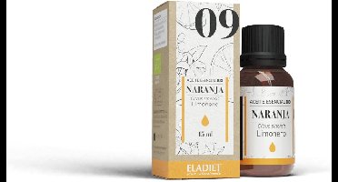 Biologische sinaasappelessence 15 ml etherische olie (Sinaasappel)|Organic orange essence 15 ml of essential oil (Orange)|Essence d'orange biologique 15 ml de huile essentielle (Orange)