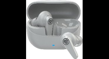 JLab Go Pods ANC Draadloze Oordopjes Met Noise Cancelling - Oortjes Draadloos Bluetooth - 26 uur Batterijduur - Hybrid ANC - Equalizer EQ4 App - Multipoint - Fast Charging Case - Wit