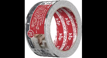 Kip 228 Aluminiumtape - Zilver 48 mm x 25 m - Zuivere aluminiumtape voor isolatie- en installatiewerkzaamheden aan verwarming en ventilatie - Moeilijk ontvlambaar (DIN 4102 B1) en hittebestendig tot 100°C voor isolatieplaten en buisisolatie