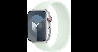 Apple Siliconen solobandje voor de Apple Watch | 44/45/46/49 mm - Maat 5 - Soft Mint