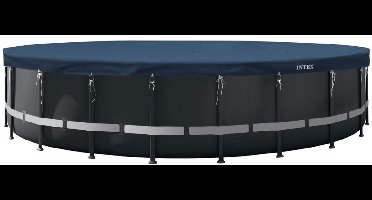 Intex - Afdekzeil - Round Pool Cover - ø732 cm - Blauw - Zwembad Afdekzeil - Ronde Zwembad - Zwembad Bescherming - Intex Afdekzeil - Zwembadhoes