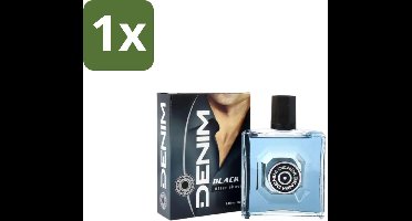 1 x Denim – Aftershave – Black – 100 ml - Aftershave - Aftershave Man - Aftershave Voor Mannen - Aftershave Na Het Scheren - Scheren Aftershave