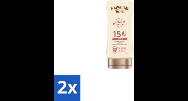 Hawaiian Tropic – Zonnebrand Lotion – Satin Protection Ultra Radiance – SPF - Voordeelverpakking - 2 stuks
