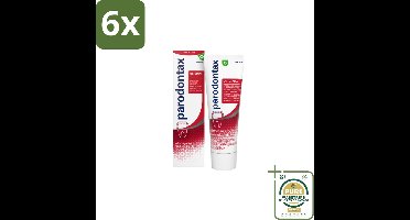 Parodontax - Tandpasta - Original - 75ml - Voordeelverpakking - 6 stuks - Tandplak - Tandvleesproblemen