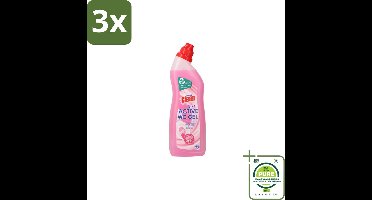 3 x At Home Clean – Toiletreiniger – 3-in-1 Formule – 750 ml - Grootverpakking - Toiletreiniger - Reinigen - Ontkalken - Frisheid - Hygiëne