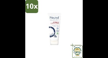 10 x Neutral 0% Intensive Repair Cream Parfumvrij 100 ml - Grootverpakking - Gevoelige Huid - Droge Huid - Herstelcrème - Vochtigheid - Allergie