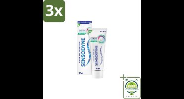3 x Sensodyne Tandpasta Complete Protection + Fresh Breath 75 ml - Grootverpakking - Gevoelige Tanden - Tandpasta - Mondverzorging - Fris Adem - Tandgevoeligheid