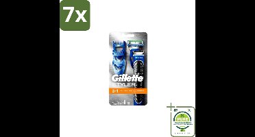 7 x Gillette - Fusion ProGlide – 3-in-1 Styler – Scheersysteem – Mannen - Grootverpakking - Baardstylen - Scheerapparaat - Baardtrimmen - Baardverzorging - Precisie Trimmer