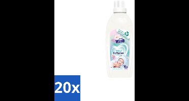 20 x At Home Wash – Wasverzachter Sensitive – Voor Babykleding – 750 ml - Babykleding Wasverzachter - Wasverzachter Voor Gevoelige Huid - Hypoallergene Wasverzachter - Wasverzachter Voor Pasgeborenen - Wasverzachter Voor Eczeem