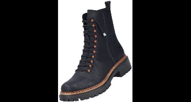 Rieker dames enkellaars zwart gevoerd