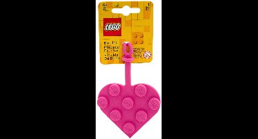 LEGO 3x3 Hart Bag Tag / Kofferlabel / Taslabel / Rugzaklabel / Bagagelabel - Roze