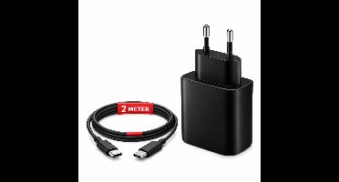 USB-C Snellader 45W Set met 2m Kabel – Power Delivery Oplader – USB-C Adapter voor Smartphone, Tablet en Laptop