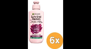 Garnier Loving Blends Grape Moisture Leave-in Crème – Hydrateert en beschermt – Voor gedehydrateerd haar - 200ml - 6 stuks