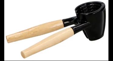 Alpina notenkraker flessenopener 2-in-1 – hout – metaal – 16,5 x 5,6 x 11,4 cm