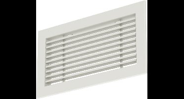 Econox Staafrooster aluminium â€“ met klemveren â€“ 300x100 mm â€“ RAL 9010