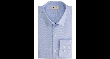 Calvin Klein Fitted overhemd - lichtblauw geruit - boordmaat 39