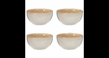 Cookinglife Soepkommen / Kommen Serene Zand ø 14 cm - Aardewerk - 4 stuks