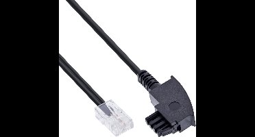 InLine® TAE-F kabel voor DSL-routers, TAE-F male naar RJ45 8P2C, 25m