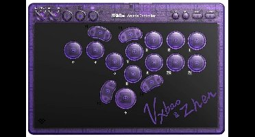 8BitDo Arcade Purple NSW/PC - Draadloos - Bluetooth - 2.4GHz - Compatibel met Nintendo Switch en PC