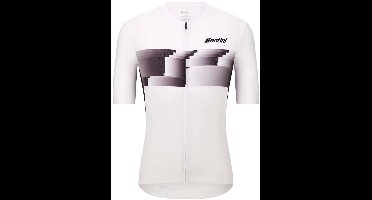 Santini Verve Korte Mouw Wielertrui Wit L Man