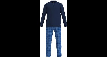 TOM TAILOR - pyjamaset lang check blauw