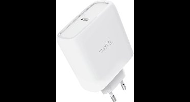 Trust Maxo 65W GaN USB-C Oplader – 1 USB-C Poort – Snellader voor Laptop, Tablet en Smartphone – Geschikt voor o.a. Lenovo, HP, Dell, Asus, Acer - Compact en Universeel – 2m kabel – Wit