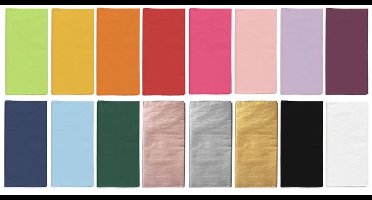 Selectie gevouwen papieren tafelkleden, 120x180cm