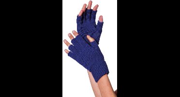 Vingerloze Handschoenen - Blauw - Carnaval - One Size - Unisex - Een Paar