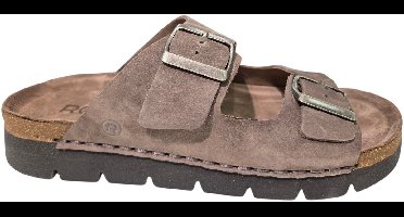 Rohde 6703 71 Slippers Bruin Nubuck Heren - Bruin - 43
