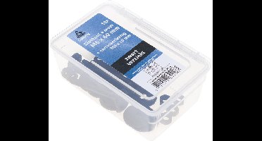 Deltafix slotbout M6 x 60 mm - zwart gecoat - verzinkt - met moer, ring en carrosseriering - 10 stuks