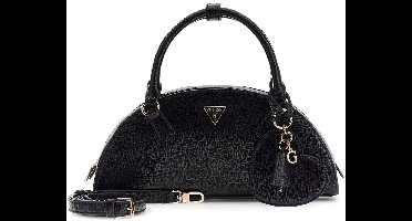 GUESS handtas schoudertas Isobel Dome Satchel Black zwart