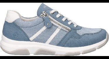 Remonte D1S04-10 Sneakers Blauw Leer en Suede Dames - Blauw - 41