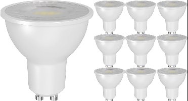 LED Spot - GU10 PAR16 - 10 Stuks - Kingtron Advin - 7W 630lm 38D - 830 Warm Wit 3000K | Vervangt 70W