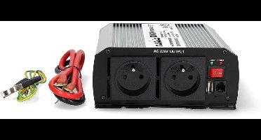 Nedis Omvormer 2000W - Gemodificeerde Sinusgolf - 24V / 230V - Stopcontact & USB