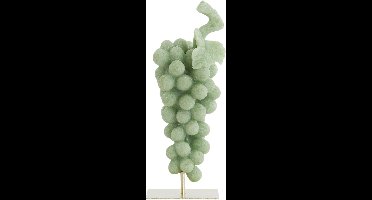 Light&living Ornament op voet 15x13x35 cm GRAPE groen+antiek brons
