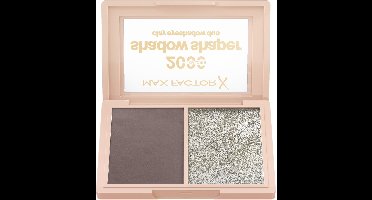 Max Factor 2000 Calorie Shadow Shaper Duo, 040 Umber Spark, oogschaduwpalet, oogcontour in 2 stappen, veerkrachtige kleiformule die in poeder verandert, 4 g