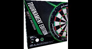 Bex Gamesson Champion Bristle Dartbord– Professioneel Sisal Dartbord Tournament Edition – 45,7 cm – Staple Free Bullseye – Zelfherstellend Dartbord