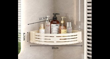 Driehoekig Badkamerplank - Doucheplank - Zonder Boren