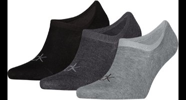 Calvin Klein Footies High Cut Heren 3-Pack Grey Melange