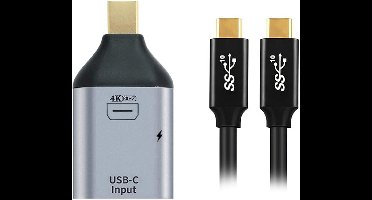 USB-C naar Mini DisplayPort Adapter met PD Ondersteuning voor Laptops en Telefoons