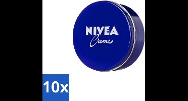 Nivea – Crème – Voor Gezicht, Handen en Lichaam – 250 ml - Bulkverpakking - 10 stuks