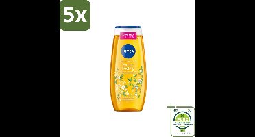 5 x Nivea – Douchegel – Exotic Feeling – 250 ml - Grootverpakking - Douchegel - Tropische Geur - Exotische Geur - Huid Verzorging - Mild Reinigen
