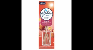 Zomer Geurstokjes - Peach Paradise - Glade | 1x 50ml - Perzik & Mandarijn | Voorjaar Geurdiffuser - Limited Edition 2026
